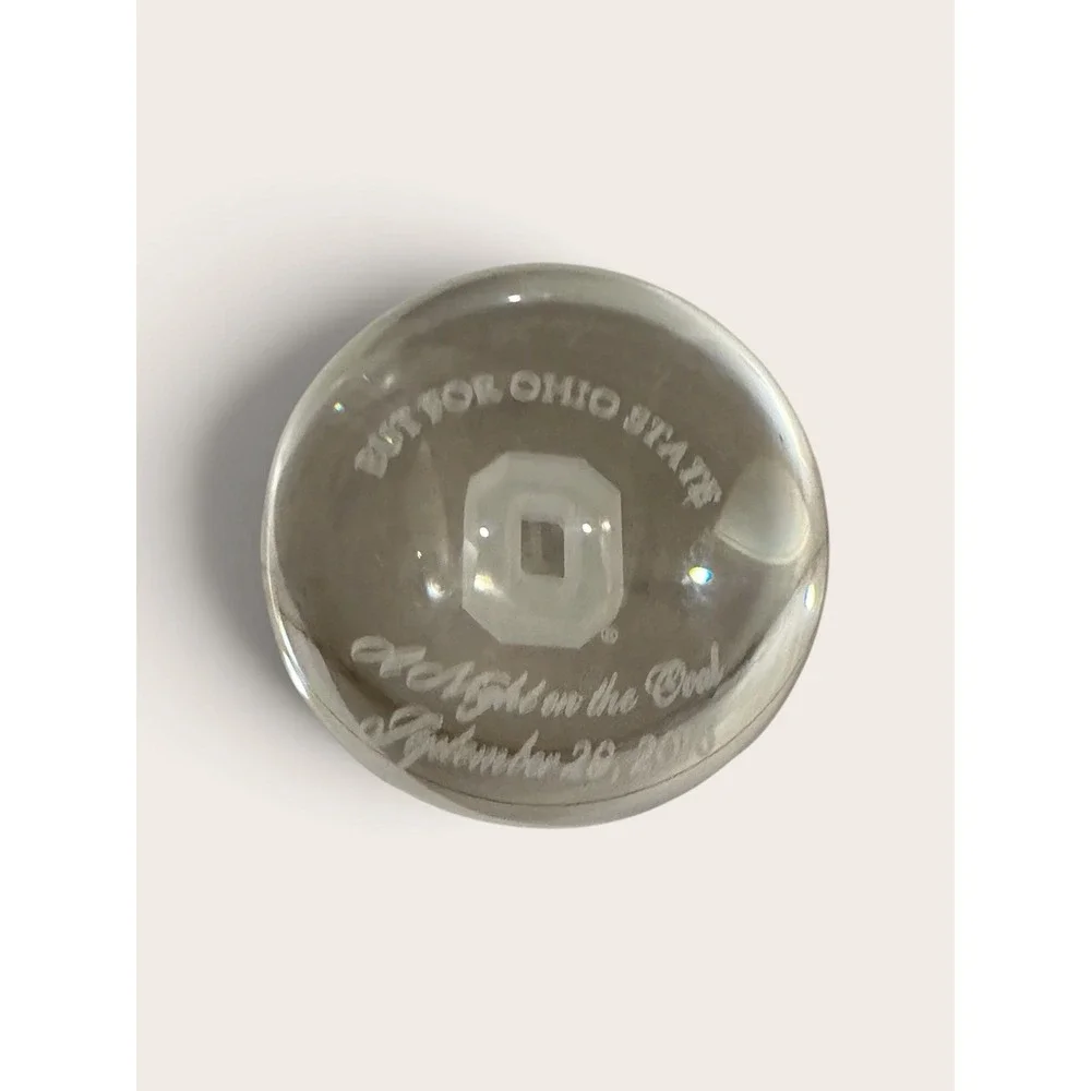 A Night On The Oval Ohio State University Decorative Orb Paperweight 3